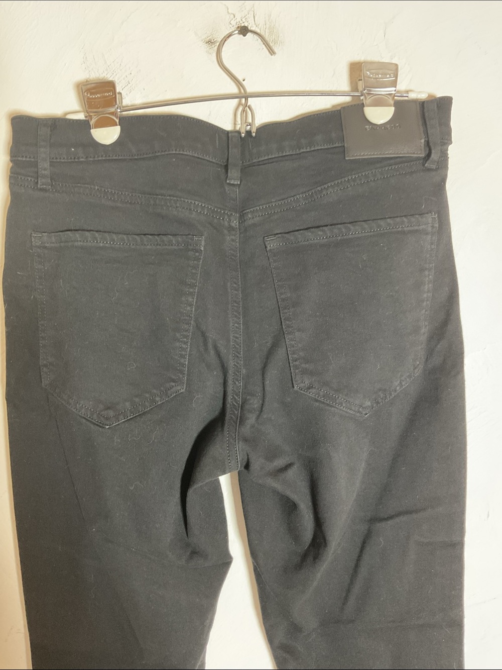 Express Black Mid Rise Skinny Jeans Size 10R Stretch Denim - Picture 6 of 11